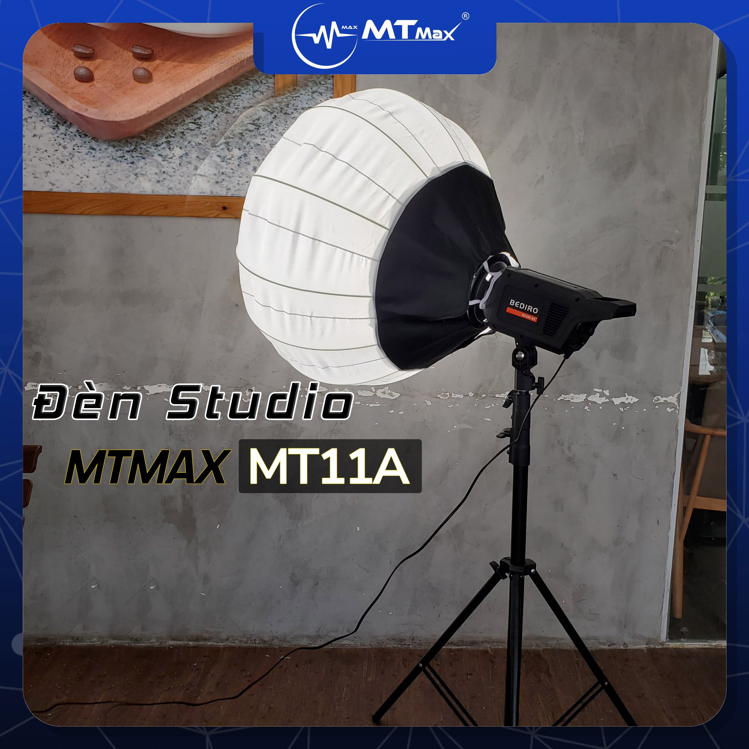 Đèn mặt trăng softbox MT11A kèm chân đèn chắc chắn chuyên chụp ảnh studio quay phim make up phun xăm thẩm mỹ hair salon quay tiktok bán hàng online hàng nhập khẩu