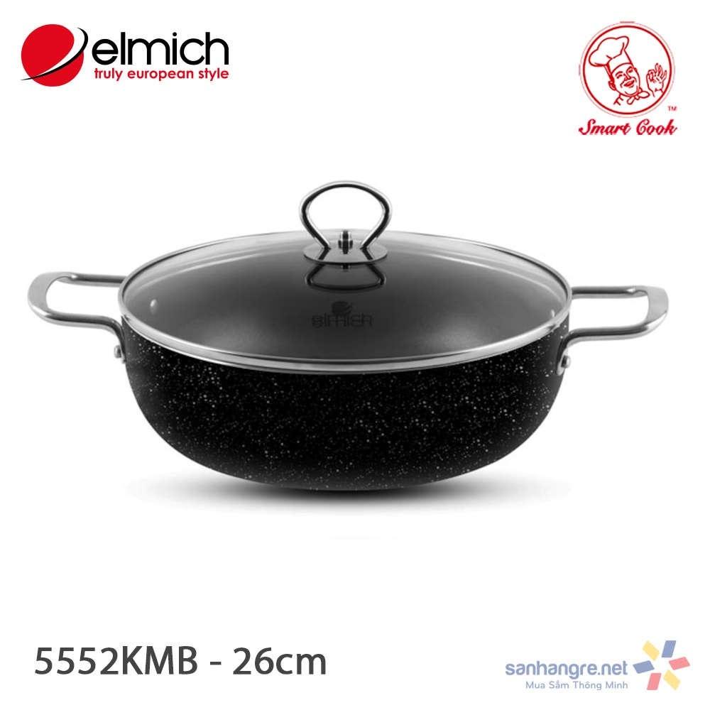 Nồi lẩu chống dính ELMICH , nồi đa năng elmich 26CM SMARTCOOK 5552KMB chính hãng