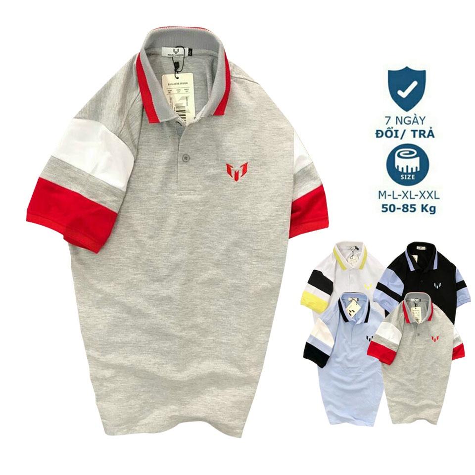 Áo thun Polo nam cổ trụ chất liệu vải cotton xuất xịn trẻ trung đơn giản ,phong cách hiên đại