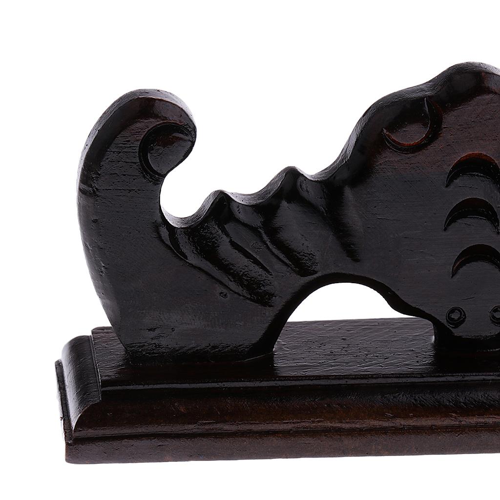 Bàn Chải Giá Để Bàn Chải Bút Gỗ Tự Nhiên Chấp Bút Truyền Thống Nâu