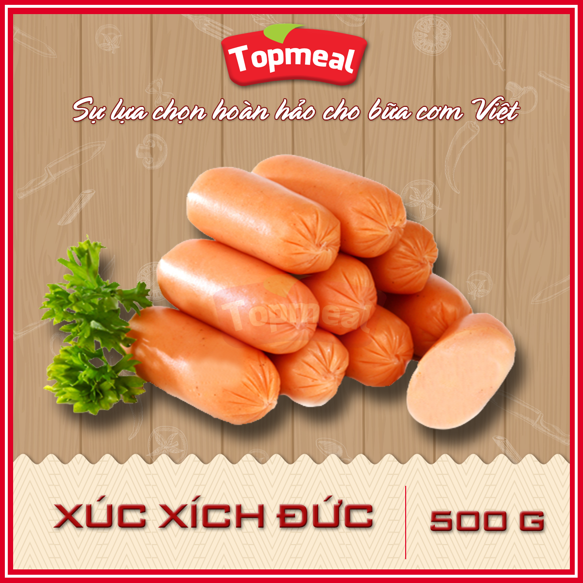 HCM - Xúc xích Đức (500 g) - [Giao nhanh TPHCM]