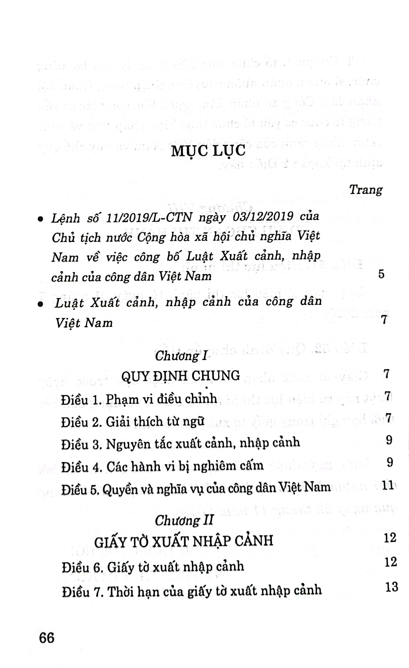 Luật Xuất cảnh, nhập cảnh của công dân Việt Nam