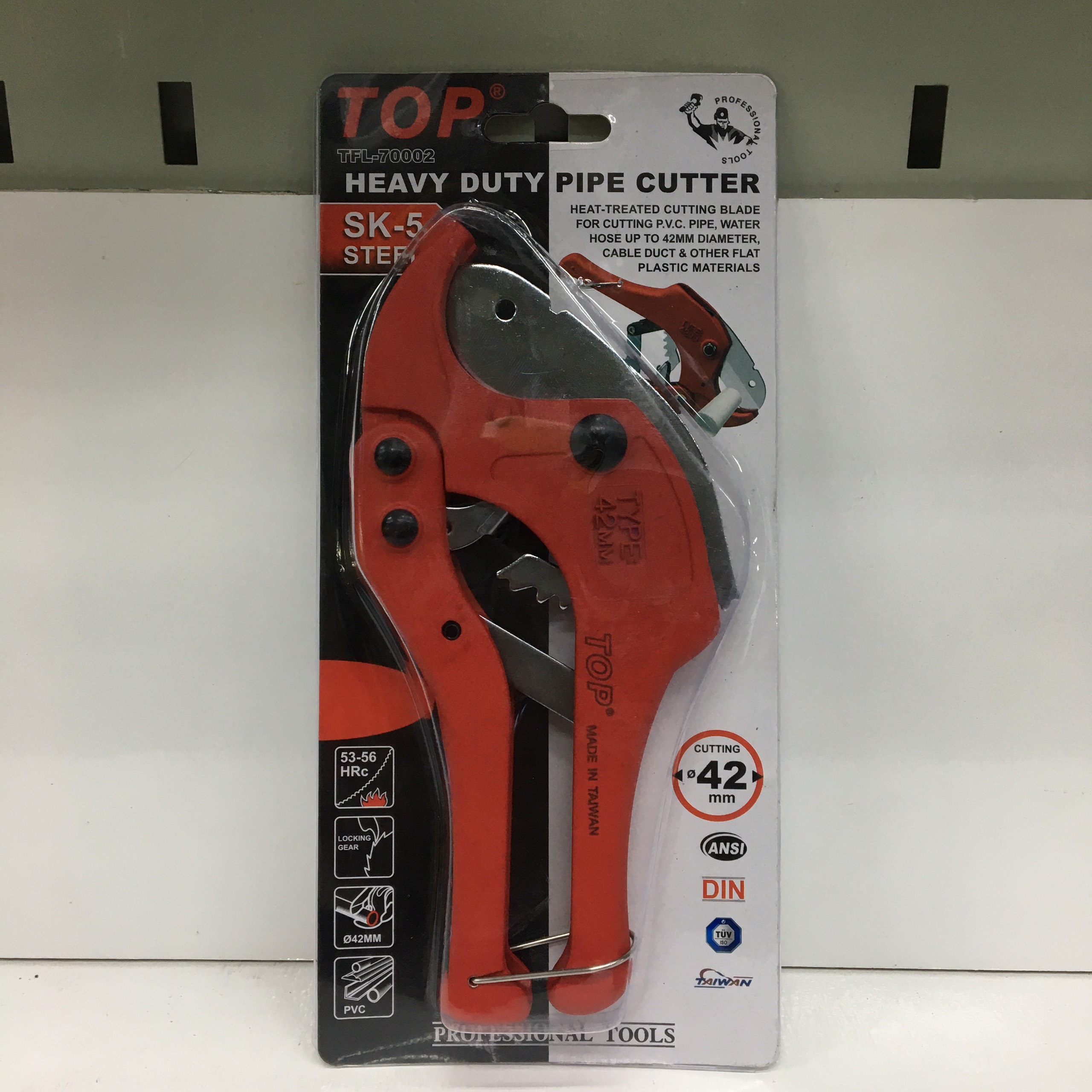 Kéo cắt ống nhựa Top 42mm đỏ TFL-70002