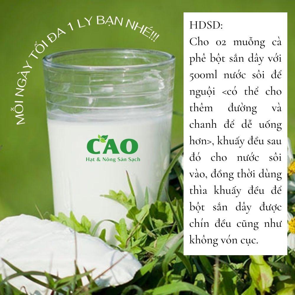 Tinh Bột Sắn Dây CAO FOOD từ sắn dây Đaklak nhà làm nguyên chất 100% - giúp thanh nhiệt, rất tốt cho sức khỏe