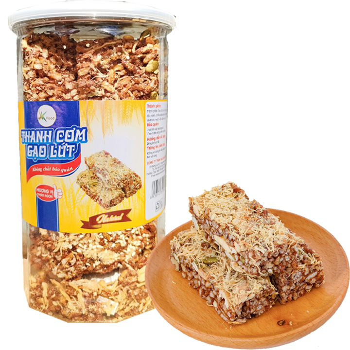 Thanh gạo lứt chà bông mỗi hũ 250g hiệu SK FOOD