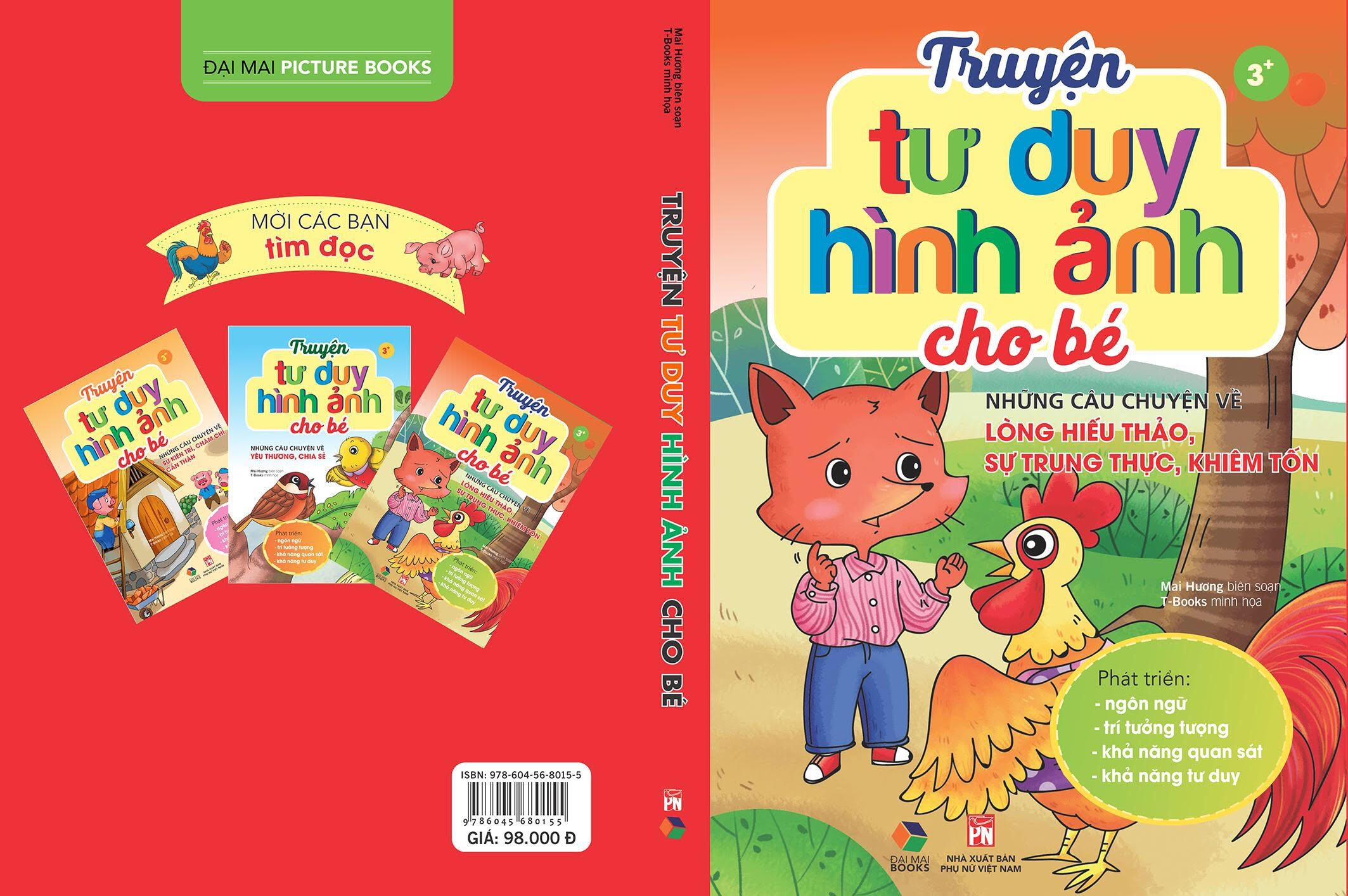 Truyện tư duy hình ảnh cho bé- những câu chuyện về lòng hiếu thảo, sự trung thực, khiêm tốn ( phát triển ngôn ngữ, trí tưởng tượng, khả năng quan sát.....