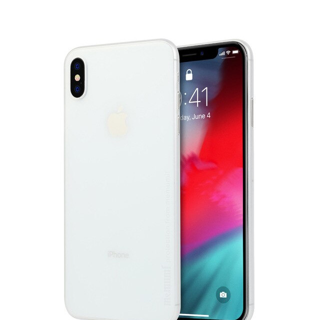 Trắng - Ốp Lưng Nhám Siêu Mỏng 0.3Mm Cho Iphone X Xs Hiệu Memumi Có Gờ Bảo Vệ Camera - Hàng Nhập Khẩu - Trắng