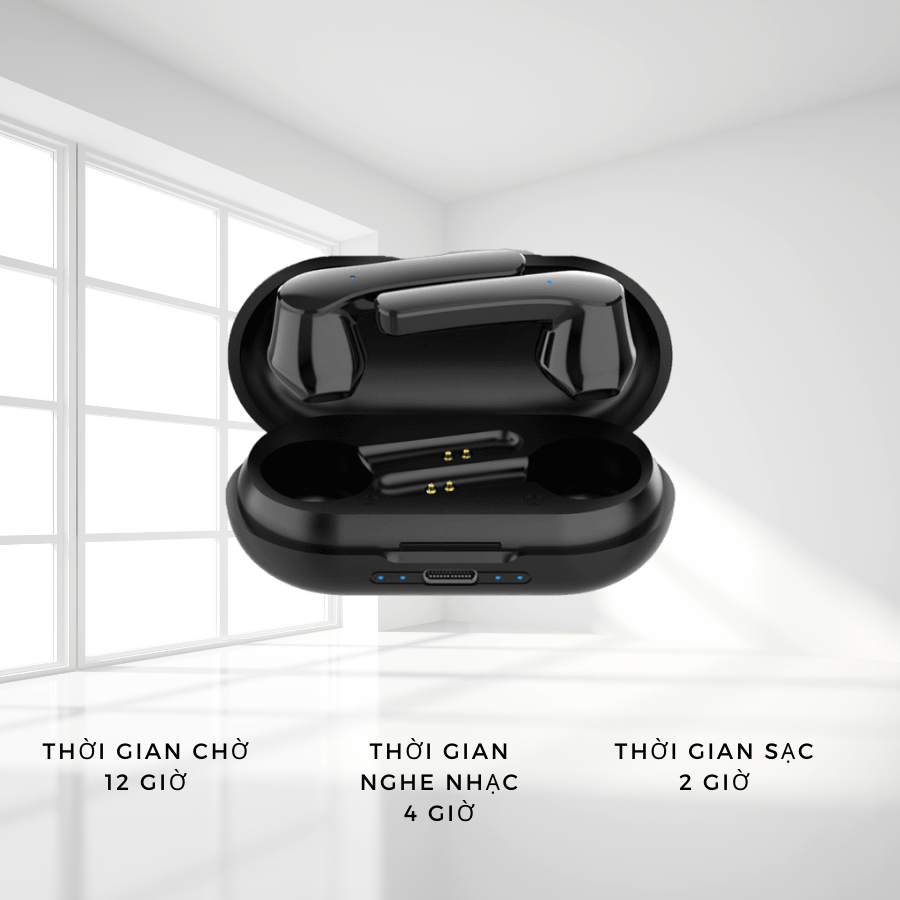 Tai Nghe Bluetooth TrueWireless PKCB-LBV20 Không Dây Thể Thao Âm Thanh Sống Động Chống Ồn - Hàng Chính Hãng