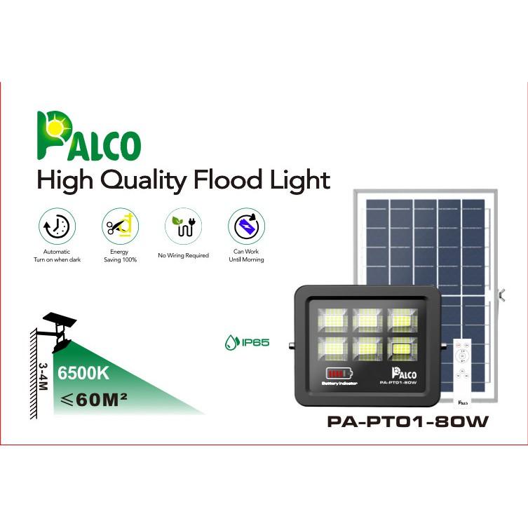 Đèn năng lượng mặt trời Palco 80W