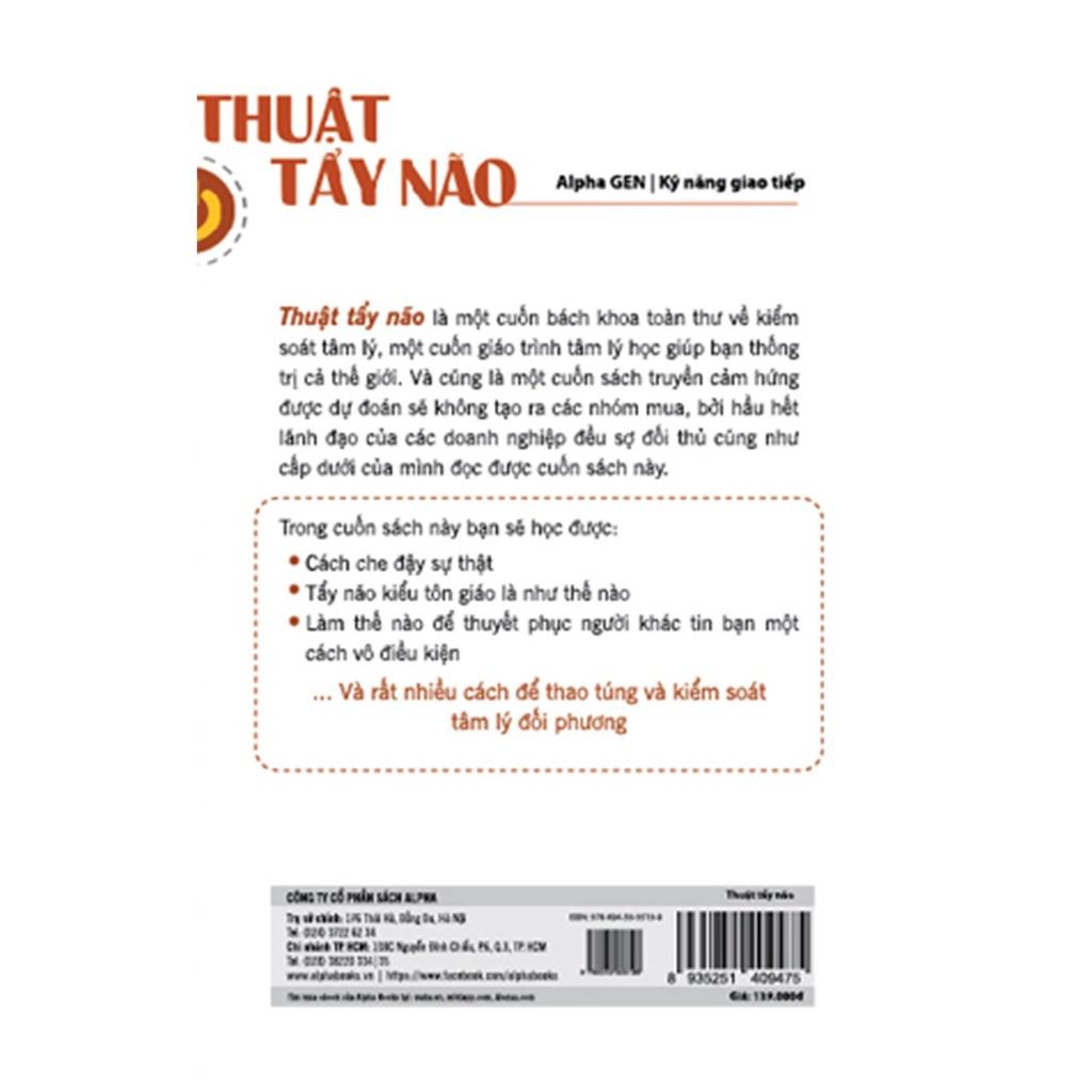 Sách Thuật tẩy não (Tái bản mới nhất) Alphabooks - BẢN QUYỀN