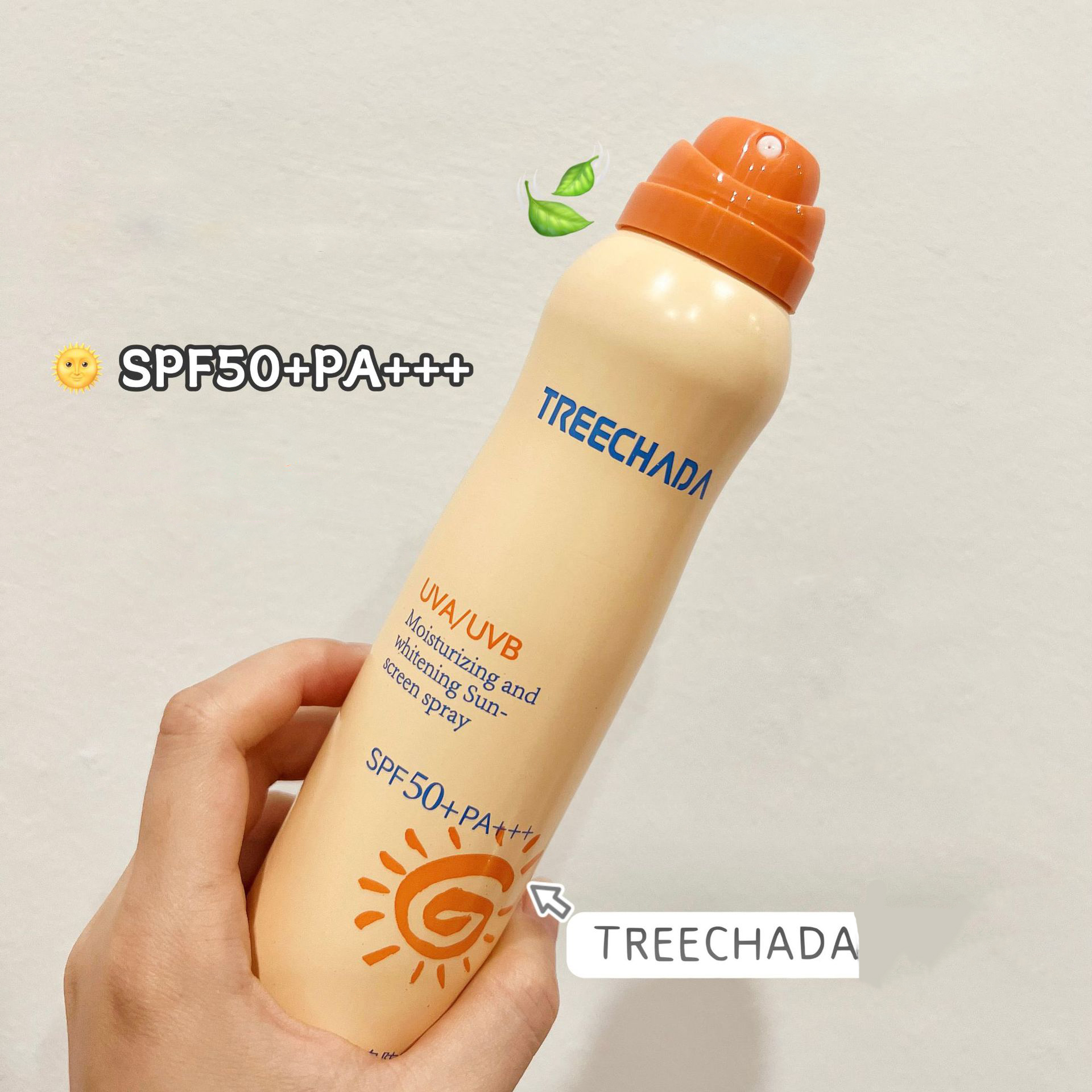 Xịt chống nắng dưỡng ẩm làm trắng da Treechada Whitening Sun Screen Spray Thái Lan 150ml