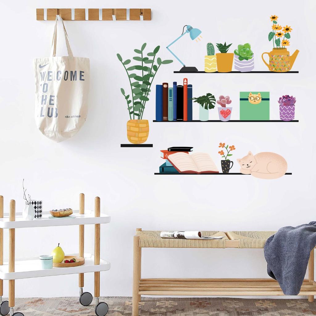 Decan Dán Tường An Phú Decor Giá Sách Treo Tường