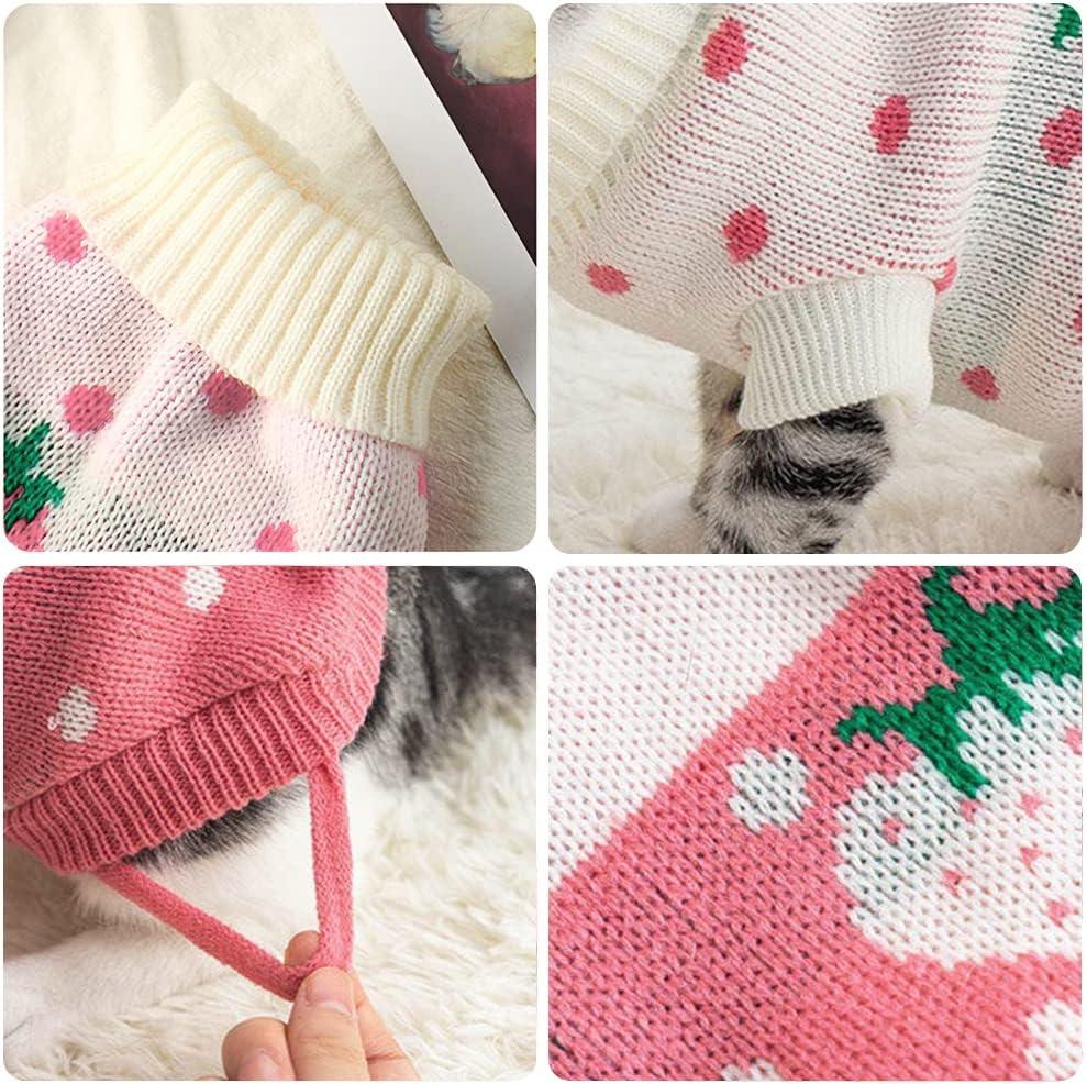 Áo len đan cho mèo, áo len động vật, quần áo mèo không có lông, quần áo mèo đáng yêu, áo vest thú cưng, áo len mèo dệt kim nóng