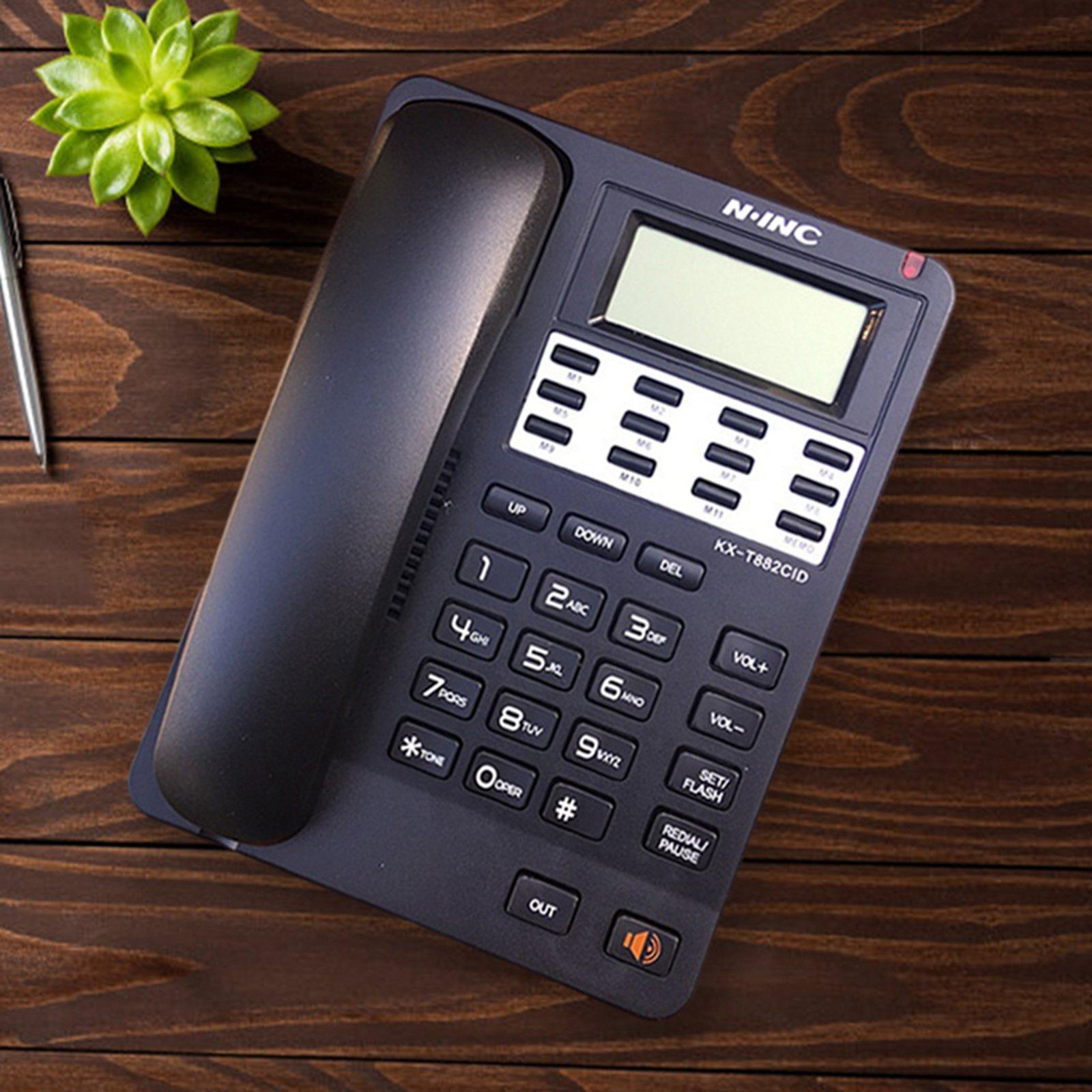 2pcs Corded Telephone Phone REDIAL\P for Home Office Hotel Wall