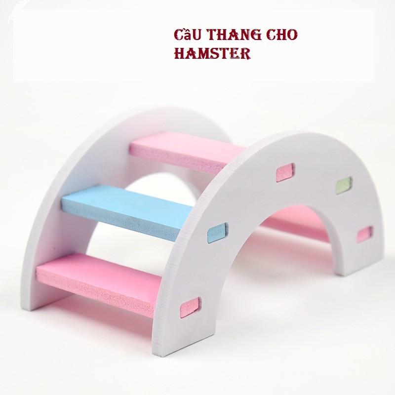 Cầu gỗ cầu vồng cho hamster