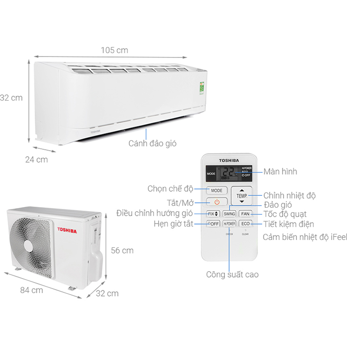 Máy Lạnh Toshiba 2 HP RAS-H18U2KSG-V