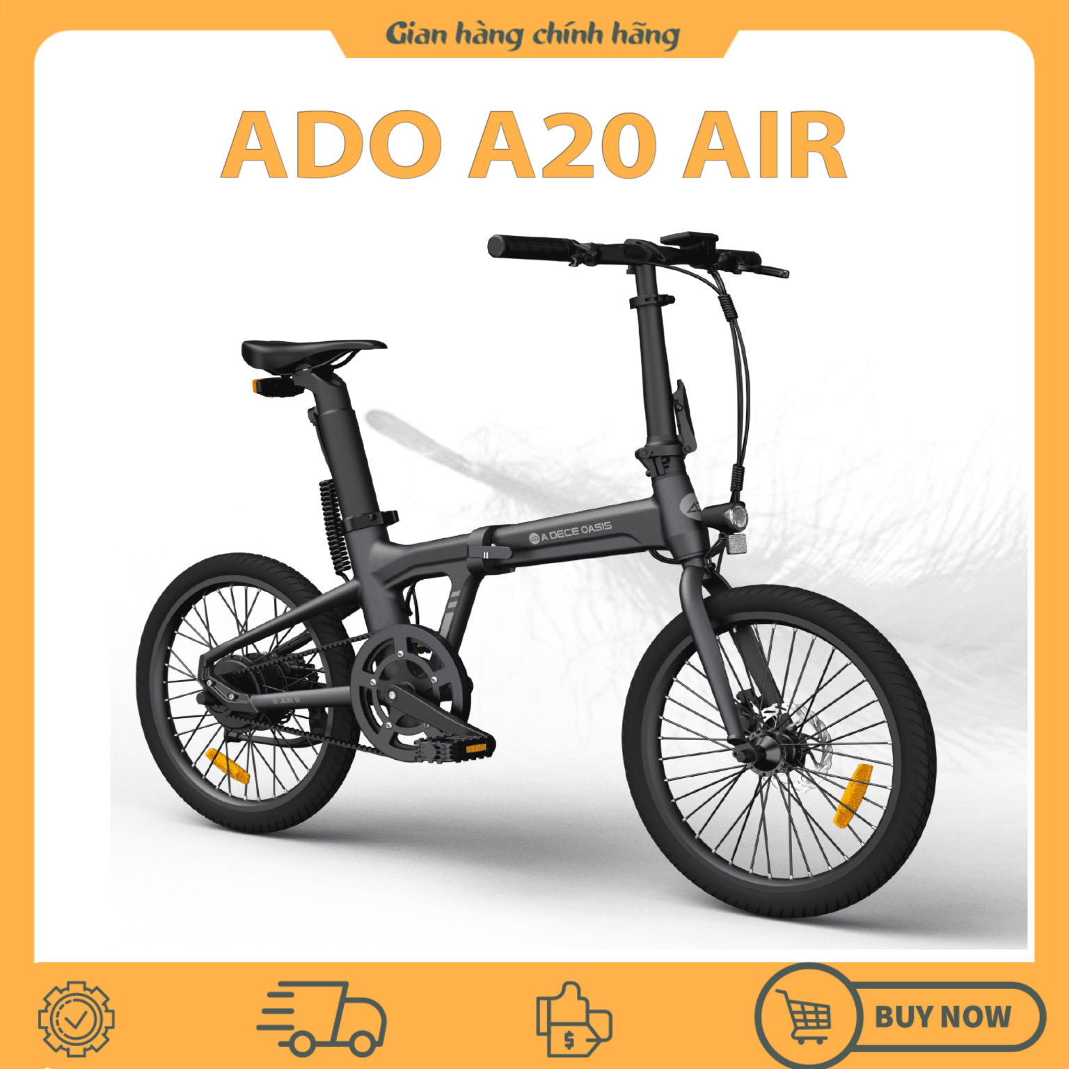 Xe đạp trợ lực điện ADO A20 Air- Gấp gọn