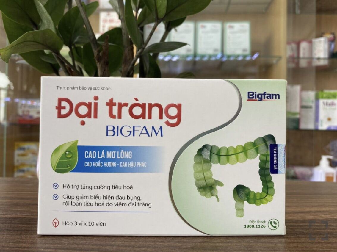 Đại tràng Bigfam hỗ trợ tăng cường tiêu hóa