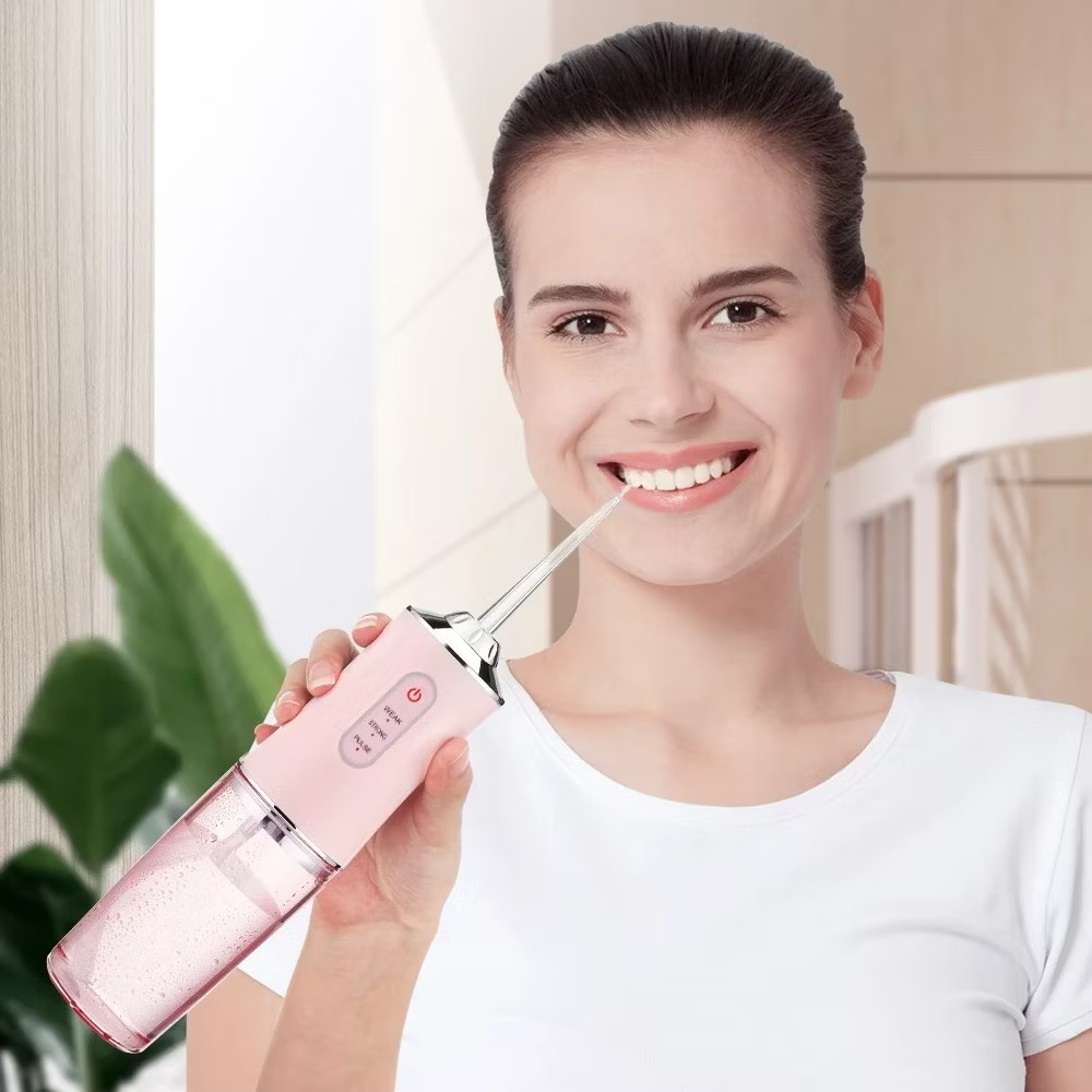 [LOẠI 1 BẢN QUỐC TẾ] ￼Máy tăm nước xung quốc tế, nha sĩ khuyên dùng – ngăn cao răng, bảo vệ răng khỏe, dễ mang theo