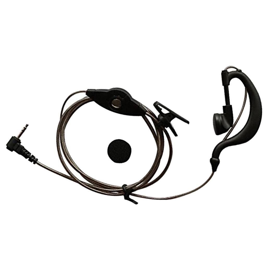 1pin 2.5mm Black Aluminum Foil Earpiece Earphone Headset for Motorola Talkabout Cobra Walkie Talkie Two Way Radio 1pin