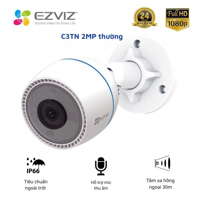 Camera Wifi Ezviz C3TN 2MP thường đàm thoại 02 chiều, ngoài trời chống nước, hình ảnh rõ Full HD - Hàng Chính Hãng