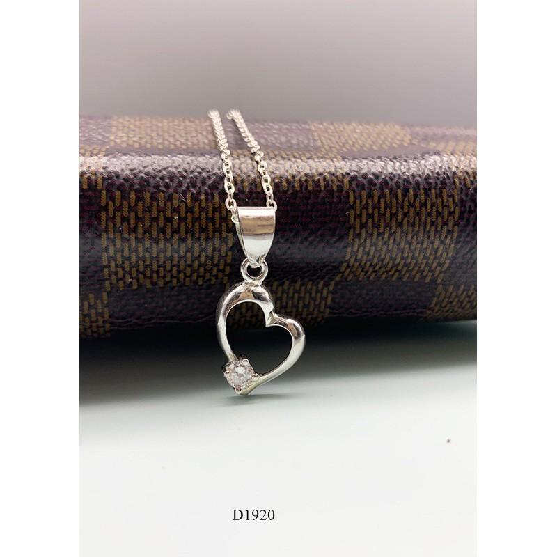 Dây chuyền bạc 925 Huệ Ngân - Tim phồng xinh xắn D1920