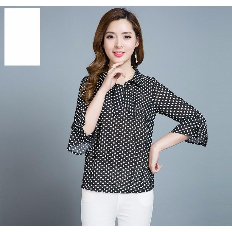 ÁO TAY LỠ CHẤM BI CAO CẤP TK101N