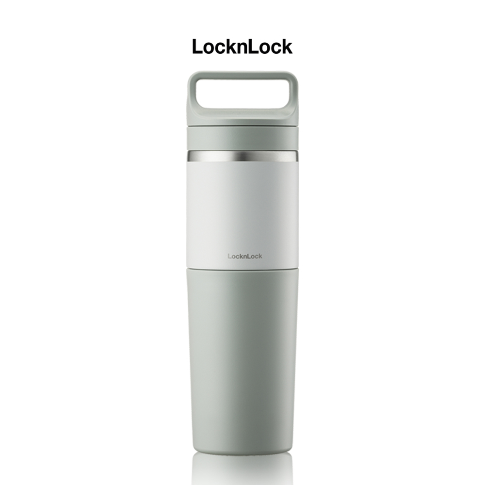 Bình giữ nhiệt Slo 2in1 with tumbler LocknLock LHC4332 (Bình giữ nhiệt và cốc nhựa) 600ml