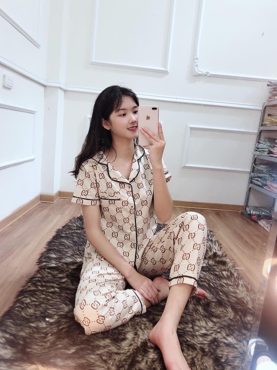 Set đồ mặc nhà tay ngắn quần dài - Giao màu ngẫu nhiên - Freesize - HUYEN