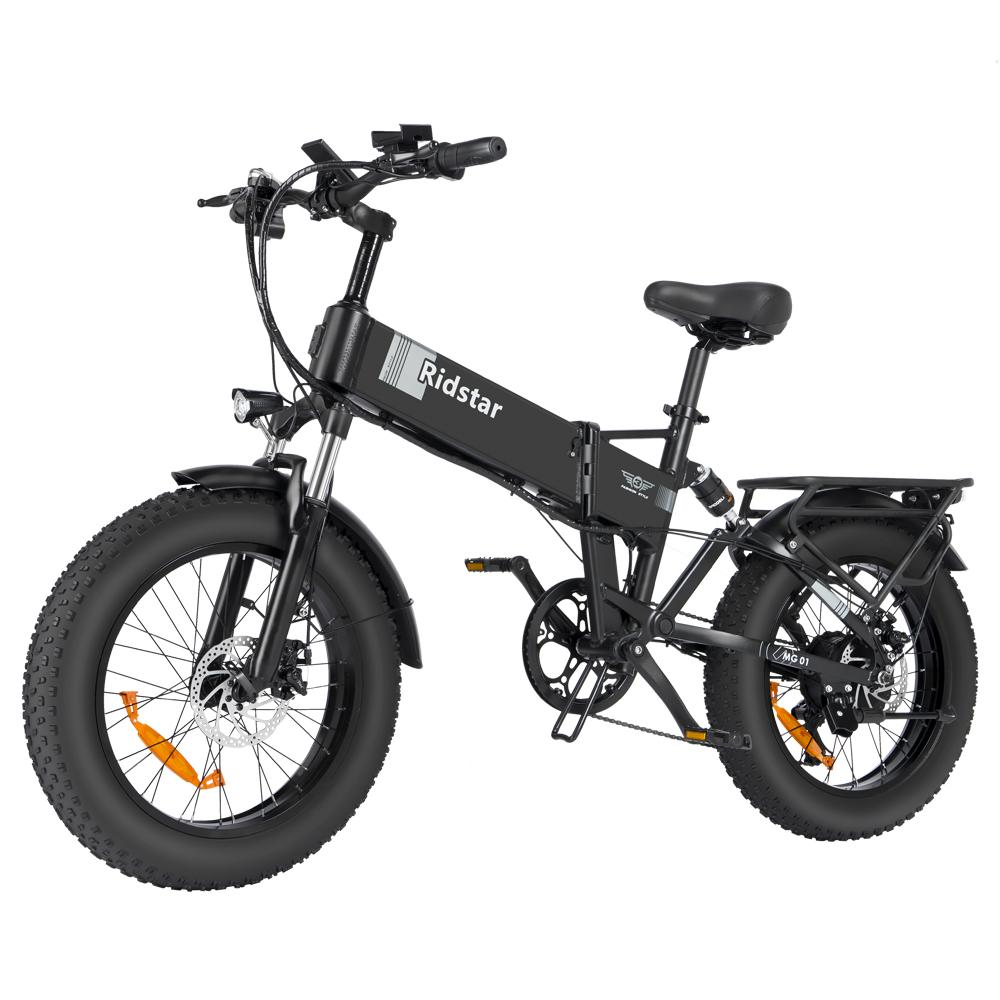 Người chiến thắng mới của Ridstar gấp xe đạp điện 1000W 48V 14Ah Fat Tyre Ebike Mountain Bike 20 inch Điện xe đạp Đào chu kỳ