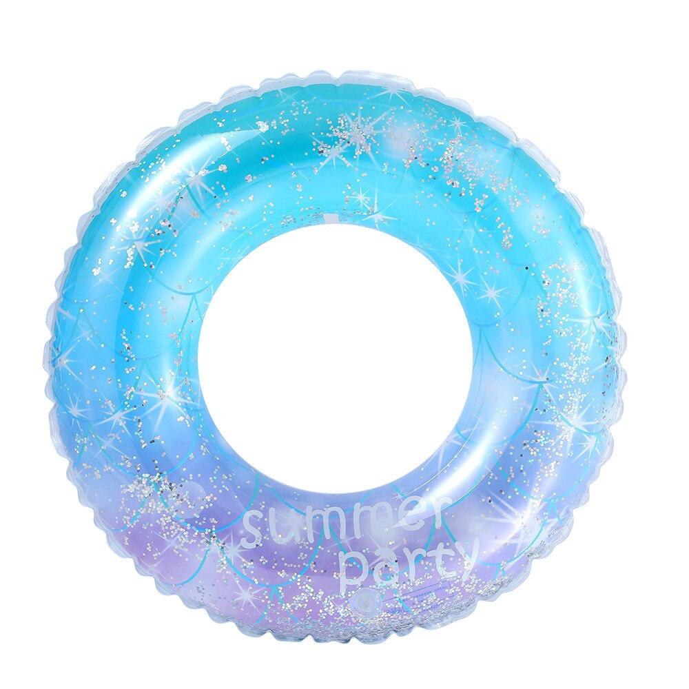New Sequins Star Vòng bơi bơm hơi Vòng cao su PVC Vòng bơi dành cho người lớn Hồ bơi nổi Đồ chơi bên bãi biển mùa hè