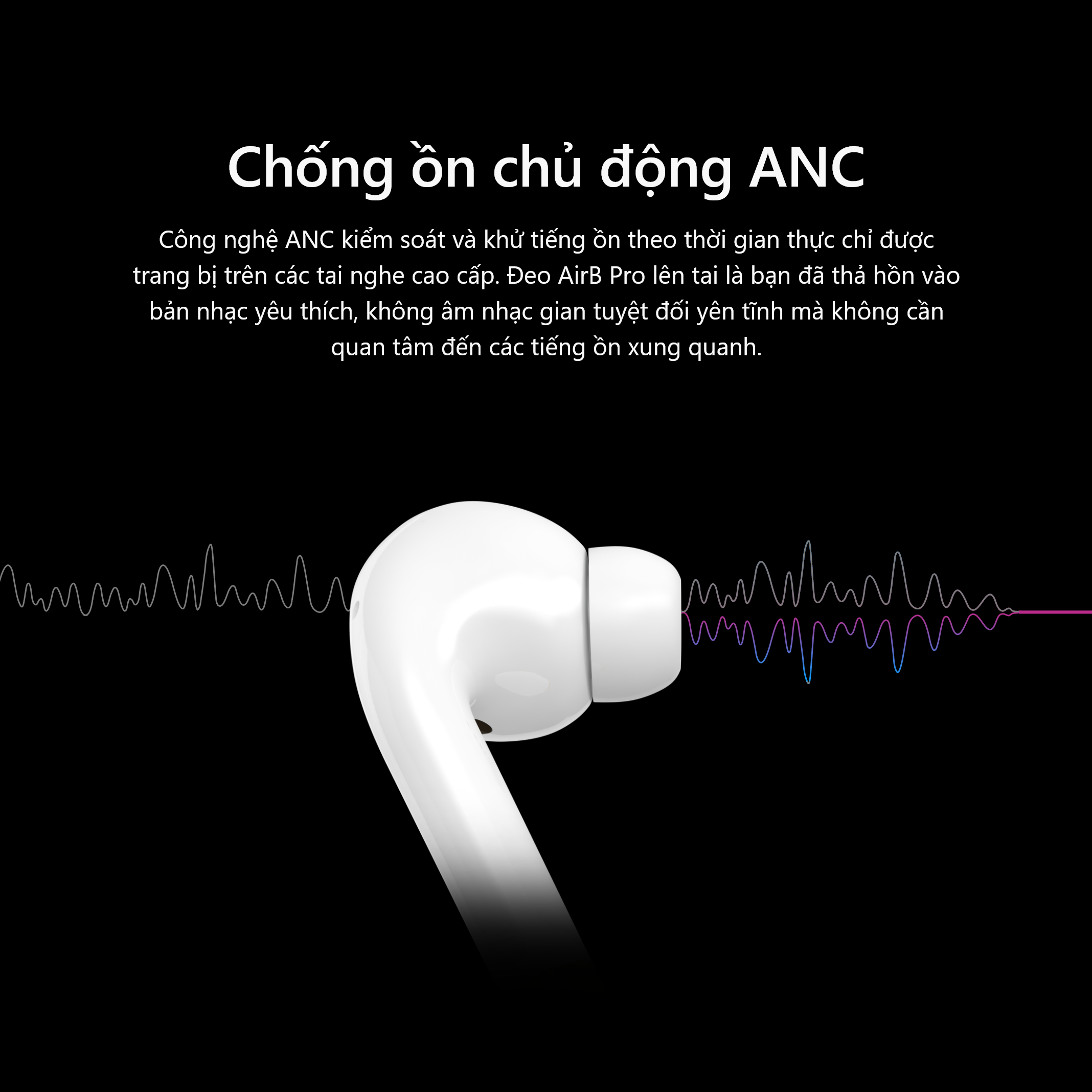 Tai nghe Bluetooth không dây AirB Pro - Hàng chính hãng