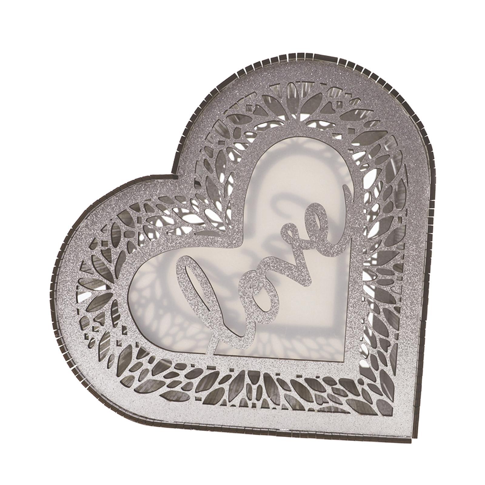 Wedding Money Envelop Box Wedding Cards Box Heart Shaped Storage Gift Card Shadow Box Wood Post Money Box for Bridal Event Engagement Party