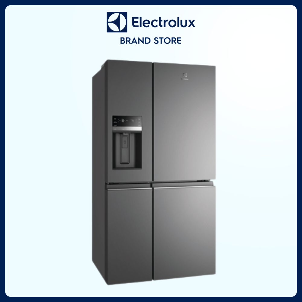 Tủ Lạnh Electrolux Inverter Cửa Pháp 609 Lít - EQE6879A-B - 2 dàn lạnh độc lập, chức năng đông lạnh nhanh, lấy đá nước bên ngoài, khử mùi diệt khuẩn 99,8%