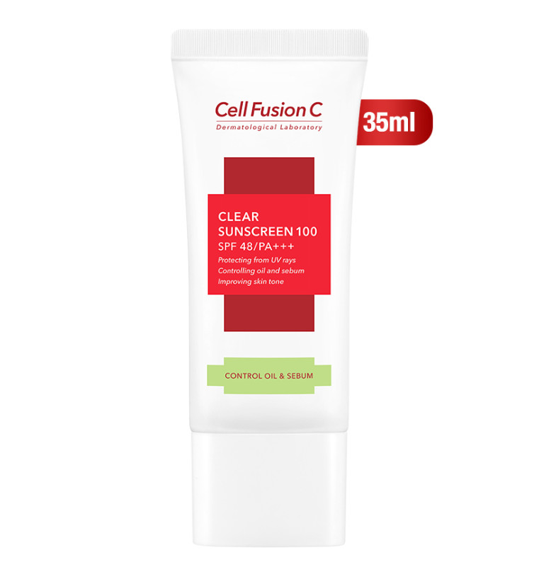 Kem Chống Nắng Kiểm Soát Dầu Và Nhờn Mụn Cell Fusion C Clear Sunscreen 100 SPF 48/PA+++ (35ml)