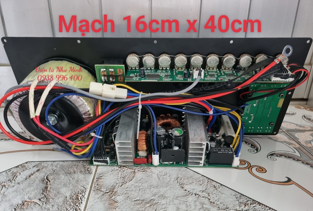 Mạch Loa Kéo 16 x 40cm 500w max - Hàng Chính Hãng