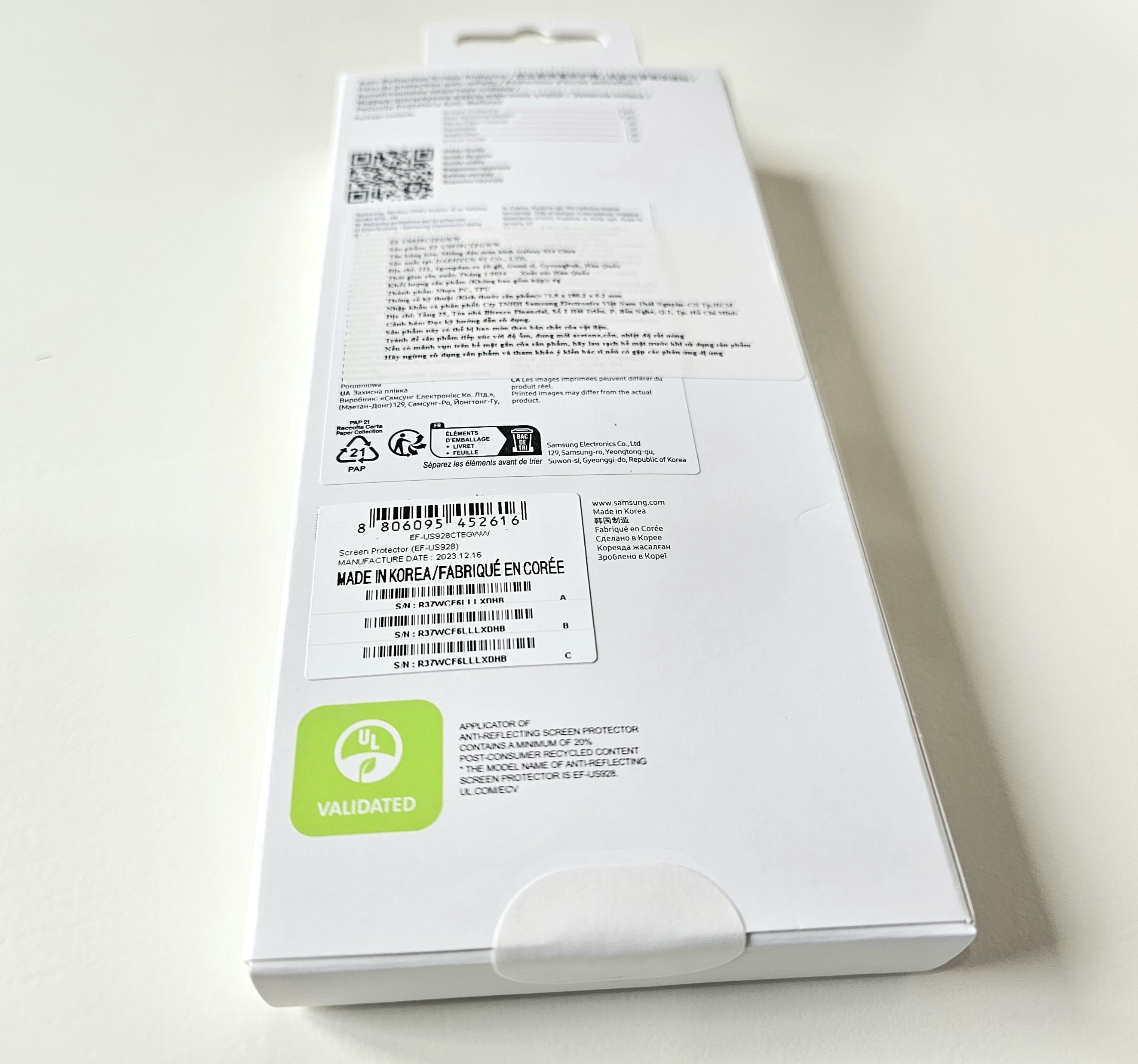 Miếng dán màn hình Samsung Galaxy S24 Ultra (EF-US928) - Hàng Chính Hãng