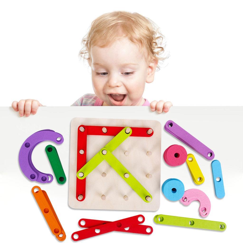 Wooden Montessori  Shape Color Sorter Matching for  Early