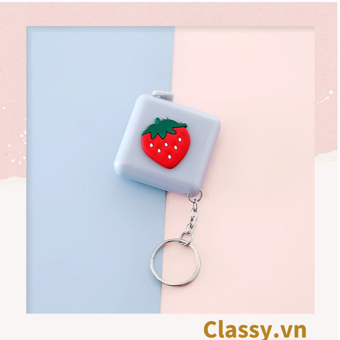 Classy Móc khóa, thước dây hộp nhựa siêu dễ thương PK1553