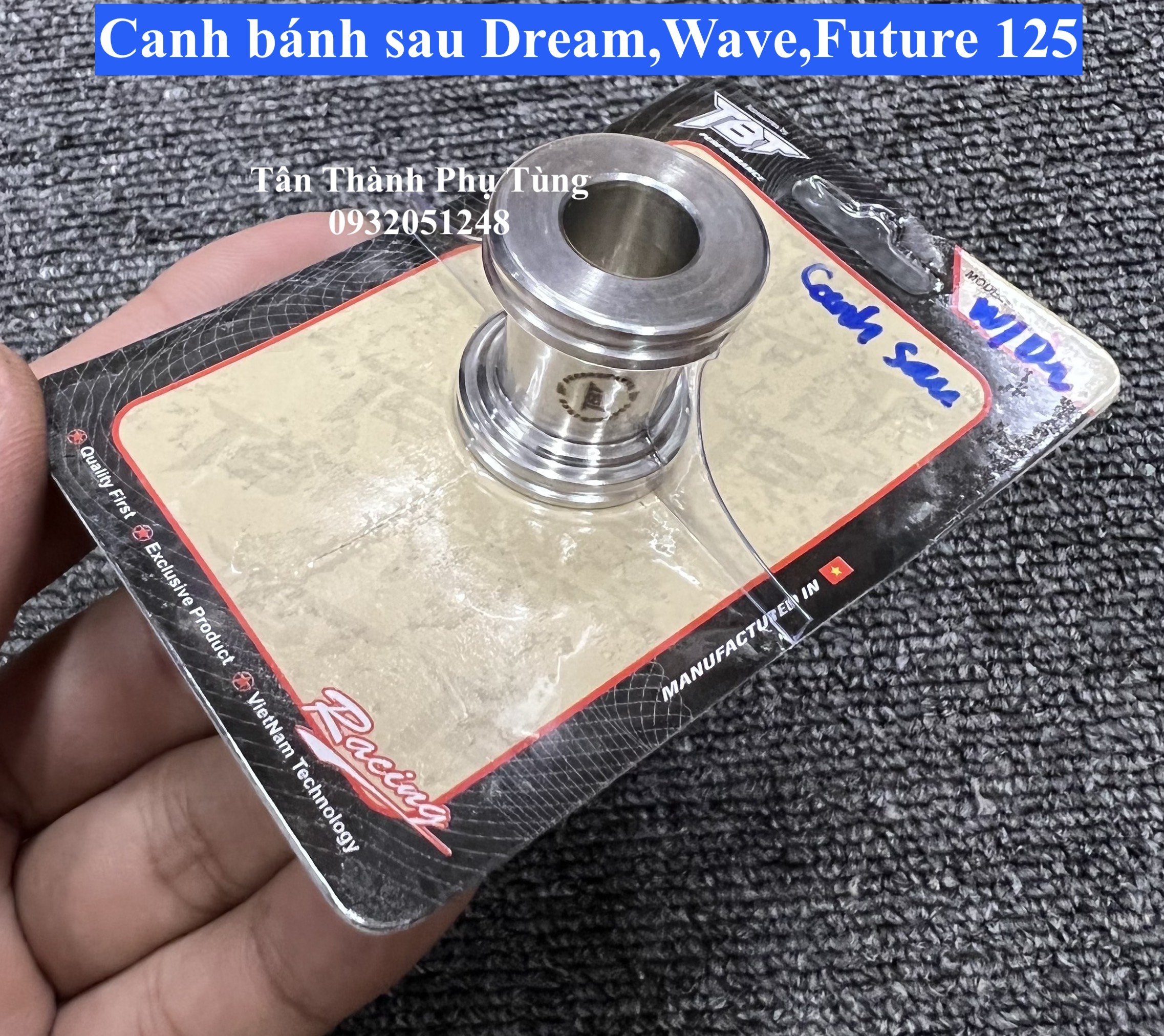 Canh bánh trước, sau dành cho Dream, Wave , Future 125 Inox 304 TBT