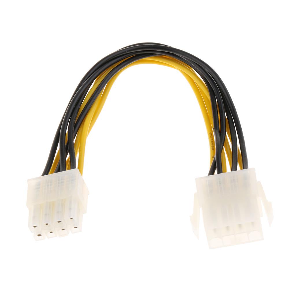 Computer 8 Pins Motherboard ATX Power Supply Extension Cable Male to Female