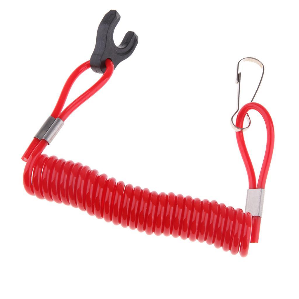 2X Boat Marine Kill Stop Switch Key Lanyard Fit for Outboard