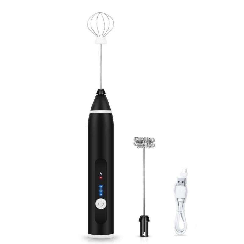 Sữa Frothers 3 Tốc Độ Trứng Be USB Sạc Cà Phê Uống Đánh Trộn Eggbeater Frother Khuấy Thực Phẩm Cầm Tay Máy Xay Sinh Tố