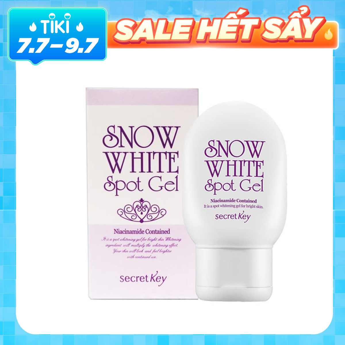 Gel hỗ trợ trị thâm da và dưỡng trắng cơ thể Secret Key Snow White Spot Gel (65g)