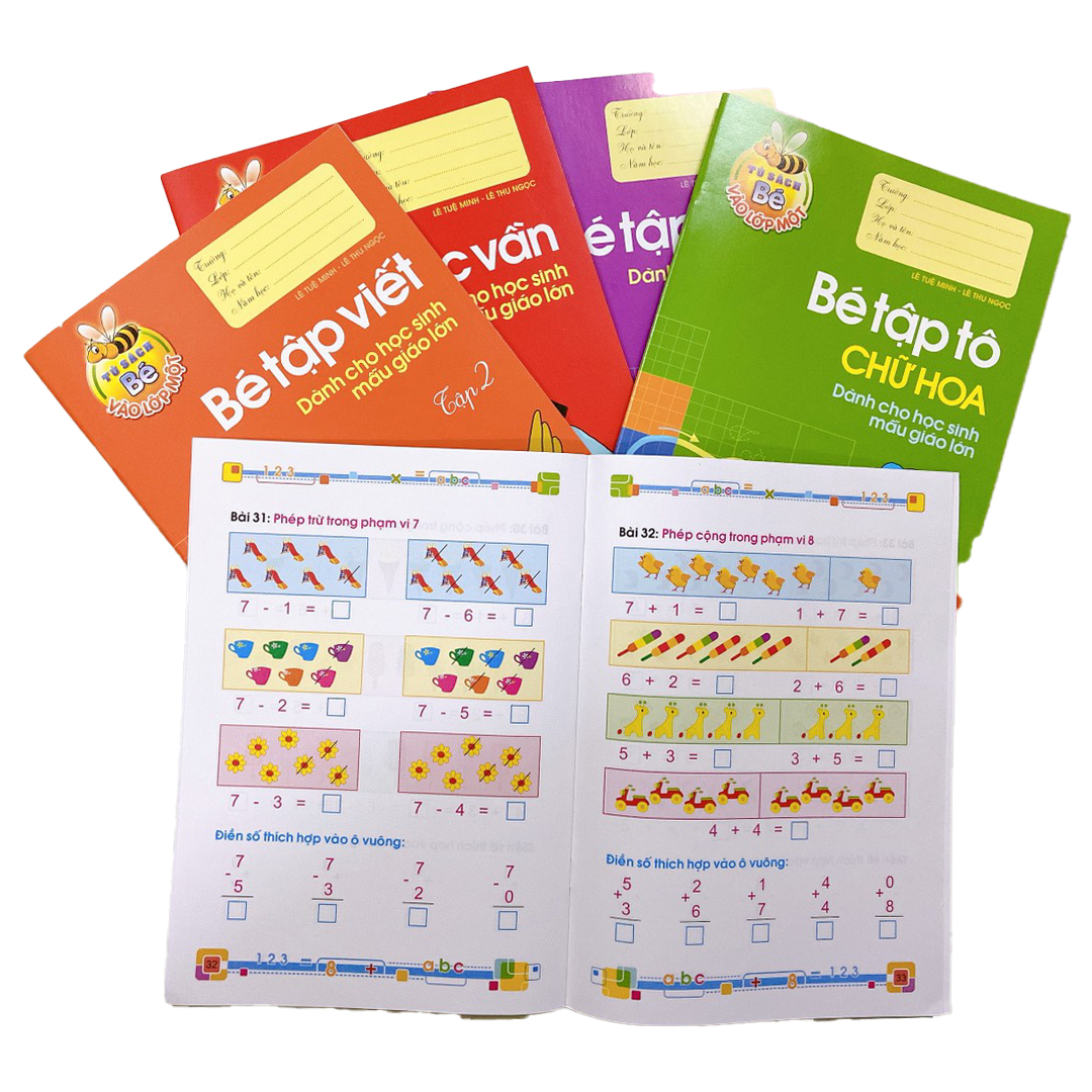 Sách : Combo Chuẩn Bị Cho bé Vào Lớp 1