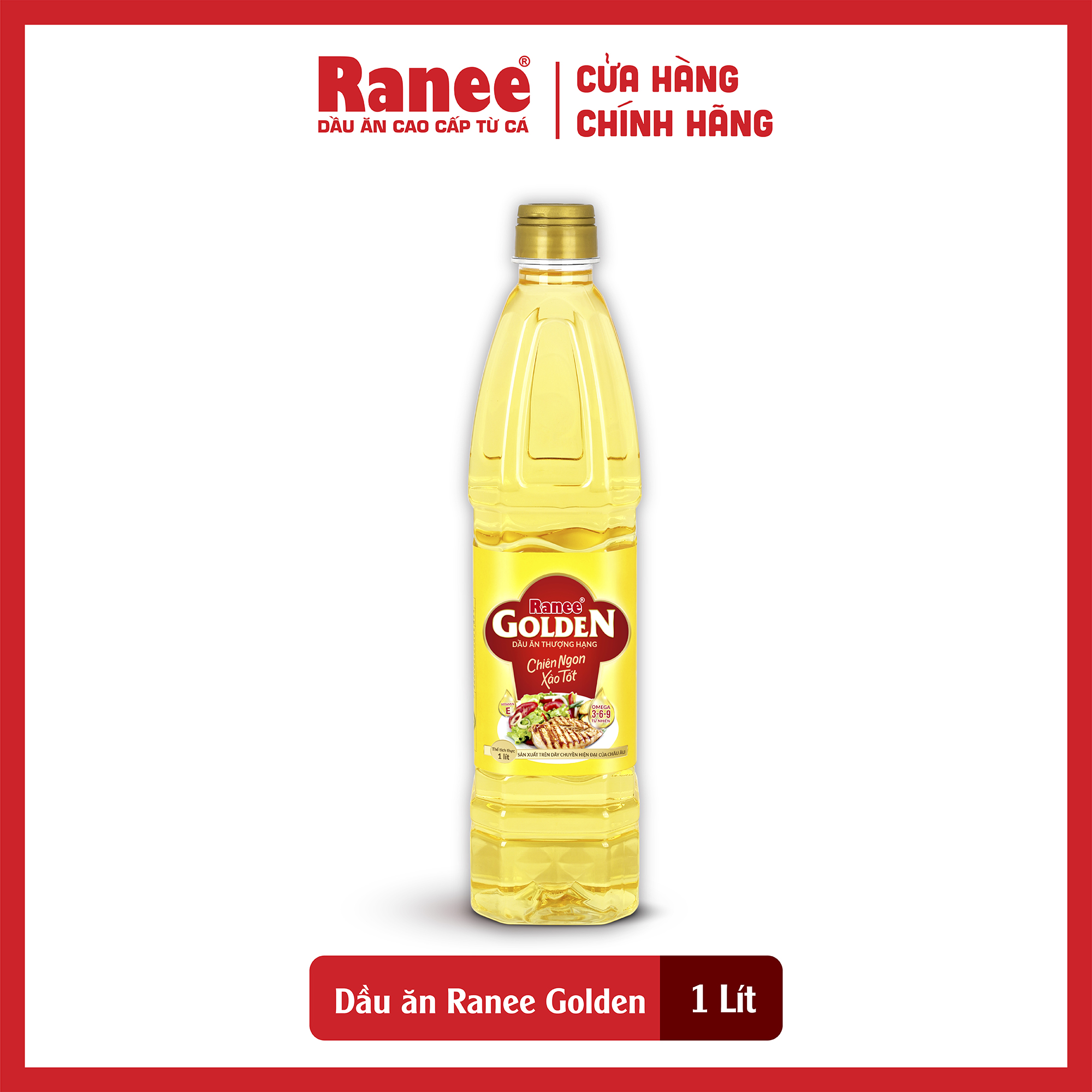 Dầu ăn thượng hạng Ranee Golden 1 lít + tặng kèm bơ 80g