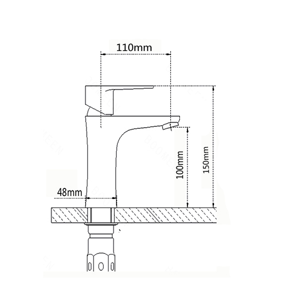 VÒI LAVABO NÓNG LẠNH DAESUN DS 324