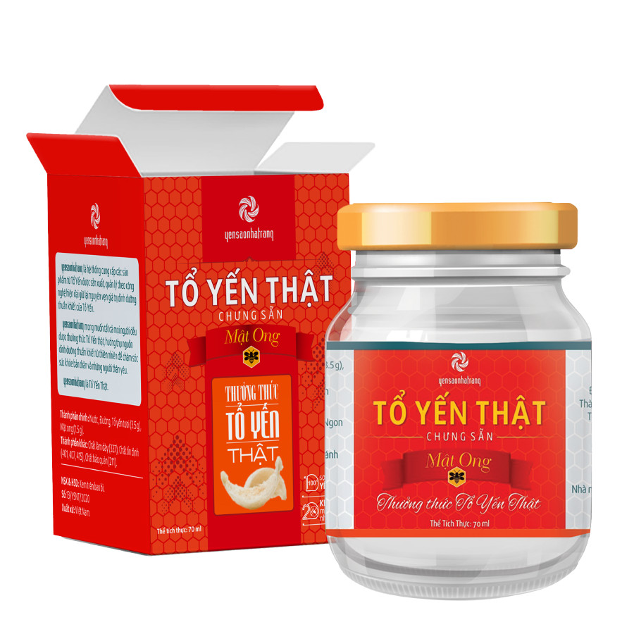 Lọ Tổ Yến Thật Chưng Sẵn – Mật Ong 70ml