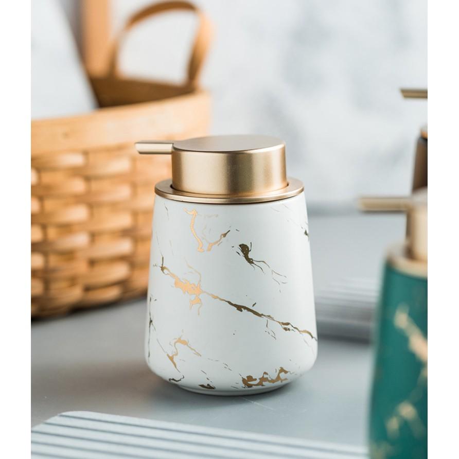 Chai đựng dung dịch sữa tắm trang trí nhà tắm Certina Gold