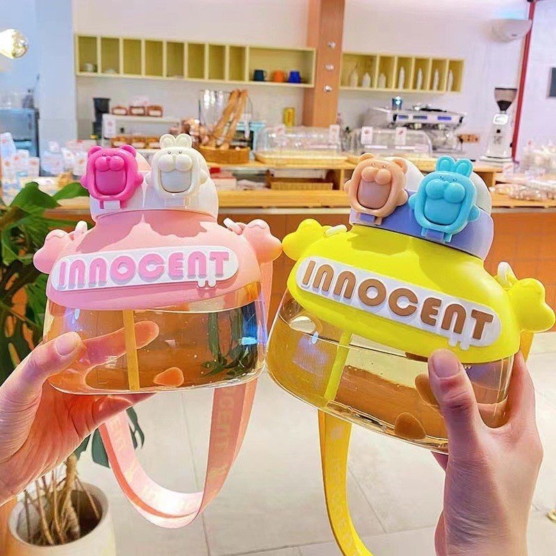 BÌNH NƯỚC ĐÔI 2 VÒI BẰNG NHỰA 1200ML - HN